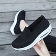 thumbnail image 5 of YOUYEDIAN Orthopedic Dress Shoes for Women Arch Support Slip on Non Slip Tennis Shoes Lightweight Knitted Mesh Stretch Walking Shoes Soft 2026 New Orthopedic Shoes (Black), 5 of 9