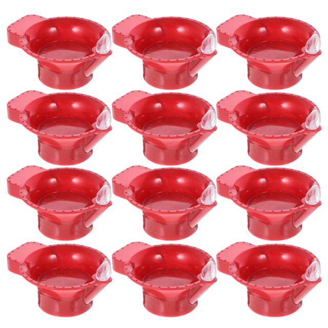 SHOWERORO 12Pcs Waterproof Red Flameless LED Candle Lights Battery Candles for Romantic Dinner