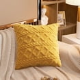 thumbnail image 5 of Juego de 2 fundas de almohada suaves de felpa de lana corta, funda de cojín con patrón cuadrado, decoración para sofá y dormitorio, 5 of 5