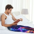 thumbnail image 5 of Vsdgher Cosmic Cat Psychedelic Journey Mens Pajama Pants Sleep & Lounge Pants, PJ Pants-Small, 5 of 6