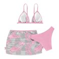 thumbnail image 7 of MEZZALL Children Girls Two Piece Swimwear Bikini With Mesh Cover Up Rash Guard Swimsuits For Youth Trendy Summer Flower Print Beachwear, 7 of 7