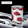 thumbnail image 5 of GZHJMY Ladybug Tumbler Stainless Steel Double Wall Vacuum Reusable Insulated Mug with Straw and Built-in Coaste for Cold and Hot Beverages, 12oz, 5 of 7