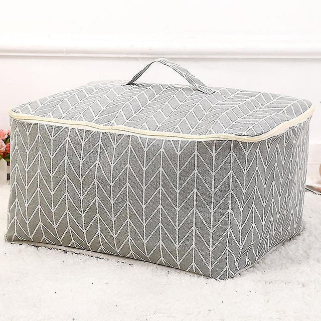 Caja de almacenamiento plegable Bolsa de almacenamiento Bolsa de almacenamiento de lona para mantas 474020 cm Amarillo