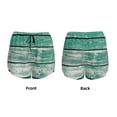 thumbnail image 3 of Hirioo Old Green Wooden for Women's Double Layer Athletic Shorts High-Performance Gym Shorts with Inner Pocket, Elastic Waistband-Large, 3 of 7