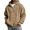 Khaki, variant on Oversized Full Zip Hoodies Mens Long Sleeve Drawstring Hooded Sweatshirt Baggy Corduroy Fall Winter Drawstring Athletic Jackets for Men