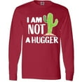 thumbnail image 3 of Inktastic I Am Not a Hugger with Cactus Long Sleeve T-Shirt, 3 of 5