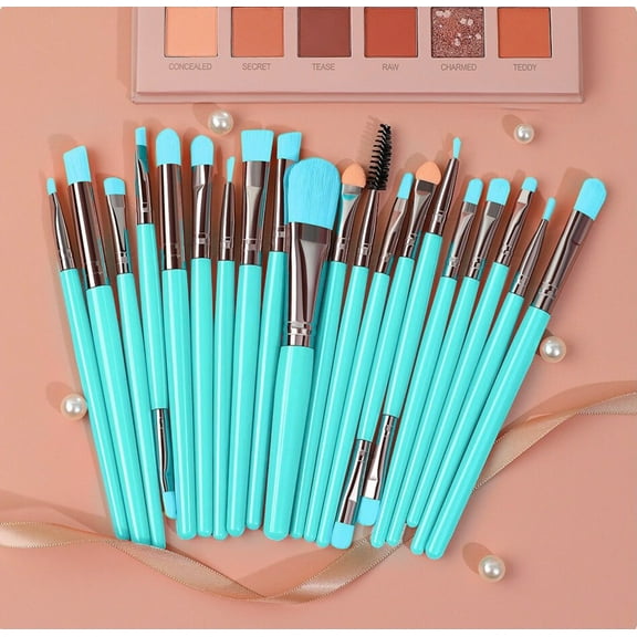 Fluorescent Neon Cosmetic Makeup Brush Set