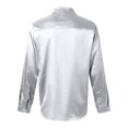 thumbnail image 6 of Mens Long Sleeve Button Down Shirts Casual Lightweight Basic Shirts Loose Comfortable Fashion Daily Wear Grey Size XL, 6 of 7