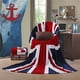 thumbnail image 2 of Manta polar 130x150cm Brillar a cuadros para adultos suave y cálida con Bandera británica, 2 of 5