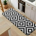 thumbnail image 5 of Black White Checkerboard Checkered Pattern Kitchen Rug Mat,Kitchen Runner Rugs Non Skid Washable,Decorative Kitchen Floor Mats for Kitchen,Sink,Laundry,17"x47.2", 5 of 7