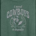 thumbnail image 3 of Instant Message - I Need Cowboys And Tequila - Women's Lightweight French Terry Long Sleeve Shirt, 3 of 6
