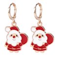 thumbnail image 1 of 1 Pair Christmas Santa Ear Jewelries Creative Alloy Ear Rings, 1 of 6