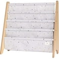 thumbnail image 1 of 3 Sprouts Recycled Fabric Kids Book Rack Storage Bookshelf Organizer in Light Gray Terrazzo for Ages 3+, 1 of 5