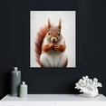 thumbnail image 4 of JRXY  Animal Poster Wall Pictures for Children Bedroom Cute Rabbit Painting Home Accessories Poster Decor Modern Wall Charts Canvas (Squirrel,) 16x20 in, 4 of 4