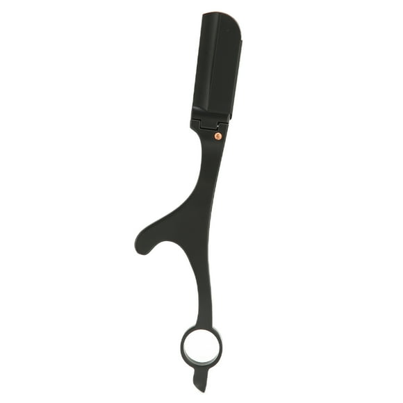 Barber Straight Edge Razor Zinc Alloy Professional Haircutting Finger Rotate Straight Razor for Men