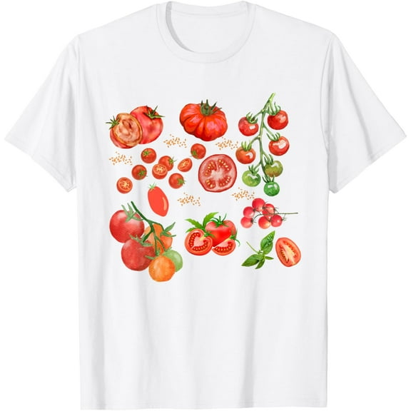 Exquisite and comfortable-Tomato Fruit Botanical Cottagecore Clothing Vegetable T-Shirt