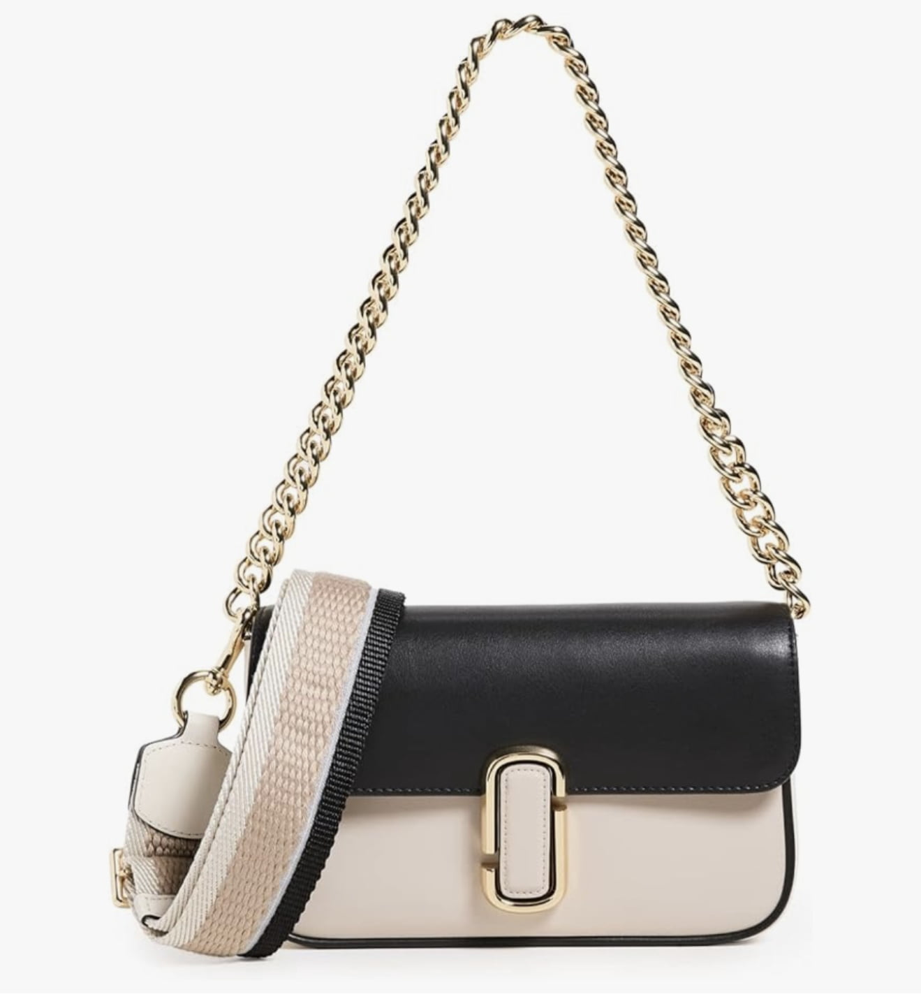 Marc Jacobs Women's The J Marc Shoulder Bag Greige Multi - Walmart.com