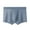 Dark Gray, variant on Men Boxer Underwear Mid-rise Ice Silk Shorts Briefs Ultra Thin Breathable Seamless Summer Panties