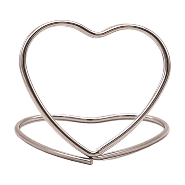 Less Than 5 Office&Craft&Stationery Creative and Cute 2 Layer 3D Business Card Holder Love Seat Metal Desktop Message Holder Three Heart Shaped Business Card Holder