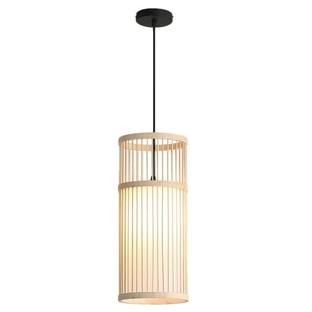 

HOMEMAXS Chinese Style Pendant Light Creative Single-head Bamboo Chandelier for Home
