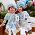 thumbnail image 3 of 2 piezas de muñecos de duende navideño para decoración del hogar, árbol de Navidad, adornos colgantes, elfos, precioso juguete para Año Nuevo, Navidad Natal, 3 of 5