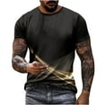 thumbnail image 2 of LSLJS Casual Men's Geometry Print T Shirt Tee Graphic Tee Outdoor Daily Vacation Short Sleeve Crew Neck Shirt Spring Fall Clothing Apparel, Men's Athletic Shirts & Tees Gifts for Men, 2 of 6