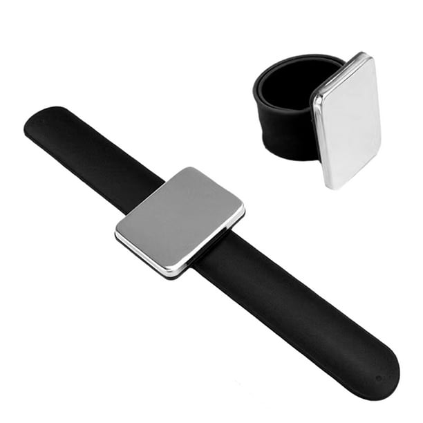Bobby Pin Soporte Magnético Holder Muñequera Silicona Magnética Con Pulsera