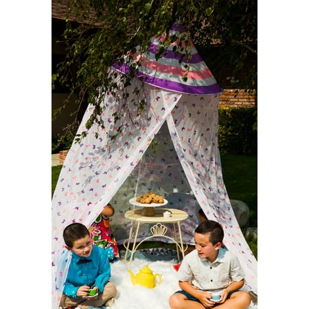 Pacific Play Tents 68100 Kids Butterflies Hanging Bed and Play Canopy - 37" x 80"