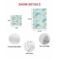 thumbnail image 7 of Teal Red Turtle Coastal Kitchen Dish Towels for Drying Dishes Set of 2, Summer Beach Nautical Coral Starfish Waffle Weave Microfiber Hand Tea Bathroom Towels Quick Dry & Absorbent Towel 12x12, 7 of 7