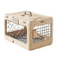 thumbnail image 3 of Jaula plegable para cachorros y gatos, jaula de viaje para aerolíneas, transpirable, reutilizable, plegable, caja de transporte para gatos, perrera Rosa claro, 3 of 8