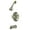 Brushed Nickel / Polished Brass, variant on Kingston Brass KB2631BX Metropolitan Tub & Shower Faucet, Polished Chrome