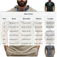 thumbnail image 3 of COSFO Men's Shirts Short Sleeve Corduroy Vintage V Neck Basic Tops Relaxed Fit Pullover Drawstring Mens Graphic Tees, 3 of 9