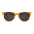 thumbnail image 3 of Classic Iconic Pop Color Horn Rim Sunglasses Orange Black, 3 of 4