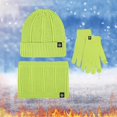 thumbnail image 2 of SUSUSU Winter Warmth Essentials, Touchscreen Gloves Scarf Hat, Men Women Knit Set, 2 of 4