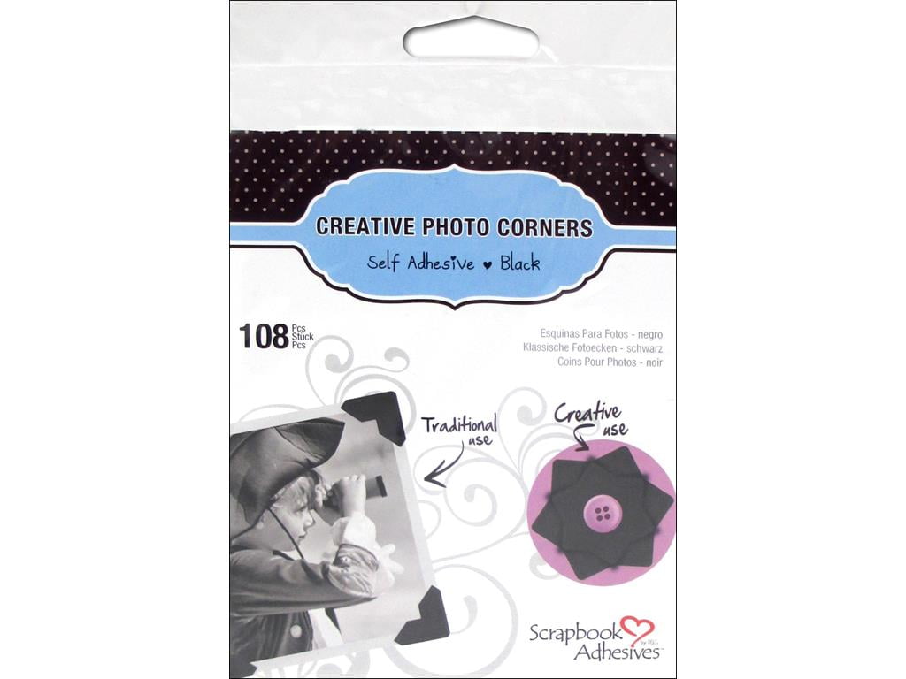 PACK OF 2 Lineco Infinity Paper Photo Corners black pack of 252 