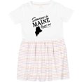 thumbnail image 3 of Inktastic Someone in Maine Loves Me Girls Toddler Dress, 3 of 5