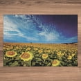 thumbnail image 3 of Ambesonne Sunflower Jigsaw Puzzle, Sunflower Garden Nature, Heirloom-Quality Fun Activity for Family Durable Cardboard, 1000 pcs, Yellow and Blue, 3 of 5