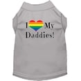 thumbnail image 1 of I Heart My Daddies Sérigraphie Chien Chemise Gris Lg, 1 of 1