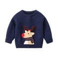 thumbnail image 1 of Chandail pour Bébé Fille Motif Col Rond Tricoté Automne Hiver Chandail Vêtements, 1 of 3