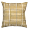 thumbnail image 2 of Creative Products Busy Plaid Yellow 16 x 16 Indoor / Outdoor Pillow, 2 of 2