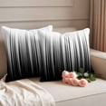 thumbnail image 3 of Outdoor Waterproof Pillow Covers White Black Striped Line Decorative Throw Pillow Protectors,Pillowcase Cushion Cases for Patio Sofa Garden Couch,16x16in,Pack of 2, 3 of 14