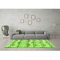 thumbnail image 3 of Ahgly Company Indoor Round Abstract Green Modern Area Rugs, 5' Round, 3 of 4