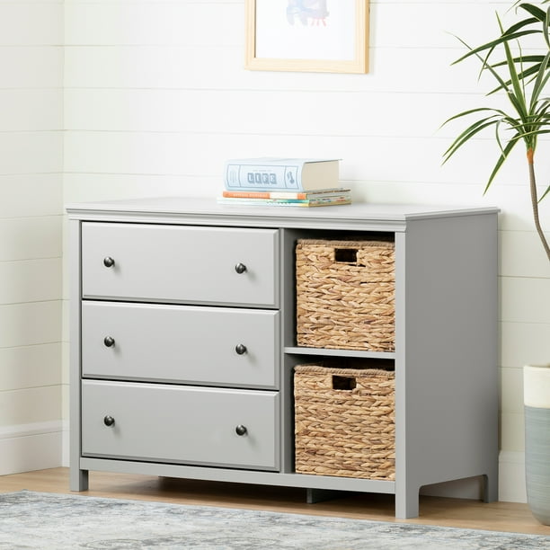 Nice dresser!alejandrothis will take a while to put together. south shore cotton candy 3 drawer dresser with baskets multiple finishes