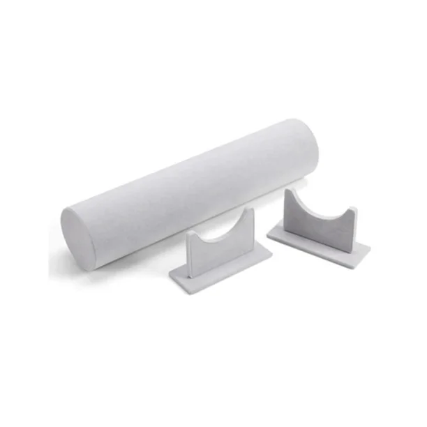 Diadema Desmontable De Terciopelo Aro Para El Cabello Diadema Soporte Para Broche Para El Cabello Soporte De Exhibición Estante Organizador Horquilla Soporte Para Presentación De Joyería-Gris