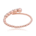 thumbnail image 2 of 0.3 TCW Bead Shaped Solid 18 Kt Rose Gold SI Clarity HI Color Diamond Bangle Bracelet, 2 of 3