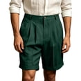 thumbnail image 3 of Jaunzuar Mens Summer Shorts Button Solid Color Golf Shorts Casual Loose Work Shorts with Pockets L, 3 of 9