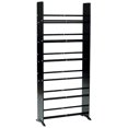 thumbnail image 2 of TransDeco Glass Multimedia Rack for for 336 CD 234 DVD, Black/Chrome, 2 of 3