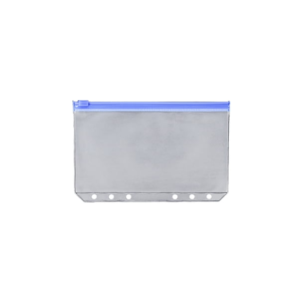 Seitruly Contenedor de bolsa con cremallera de 10 piezas, prácticos archivadores impermeables, contenedores de almacenamiento para documentos simples Carpetas de archivos A6 azul
