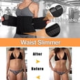 thumbnail image 5 of QRIC Neoprene Sauna Waist Trainer Corset Sweat Belt for Women Compression Cincher Band Workout Fitness Back Support, 5 of 6