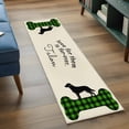 thumbnail image 4 of Green Black Buffalo Checkered 2'x6' Runner Rug, Bones Cute Dogs Pets Washable Non-Slip Area Rugs for Hallway Kitchen Floor Bedroom Entryway, StainResistant Laundry Carpet Decoration Indoor Mat, 4 of 9